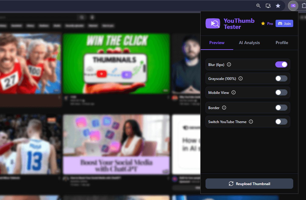 Visual Accessibility Lab - YouThumb Tester feature preview